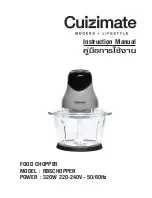 Cuizimate RBSCHOPPER Instruction Manual preview