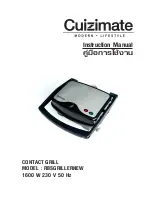 Cuizimate RBSGRILLERNEW Instruction Manual предпросмотр