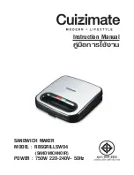 Cuizimate RBSGRILLSW04 Instruction Manual предпросмотр