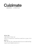 Preview for 22 page of Cuizimate RBSGRILLSW04 Instruction Manual