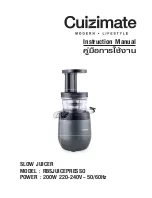 Preview for 1 page of Cuizimate RBSJUICEPRESSO Instruction Manual