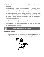 Preview for 14 page of Cuizimate RBSJUICERNOIR Instruction Manual