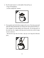 Preview for 15 page of Cuizimate RBSJUICERNOIR Instruction Manual