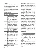 Preview for 10 page of Cuizimate RBSMIXER Instruction Manual