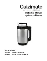 Cuizimate RBSNUTRIDRINK Instruction Manual предпросмотр