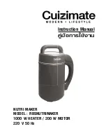 Cuizimate RBSNUTRIMAKER Instruction Manual предпросмотр