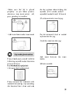 Предварительный просмотр 19 страницы Cuizimate RBSNUTRIMAKER Instruction Manual