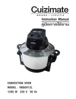 Предварительный просмотр 1 страницы Cuizimate RBSOV12L Instruction Manual