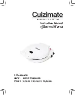 Cuizimate RBSPIZZAMAKER Instruction Manual предпросмотр