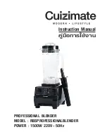 Cuizimate RBSPROFESSIONALBLENDER Instruction Manual preview