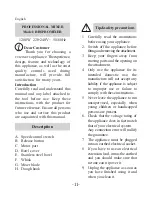 Preview for 13 page of Cuizimate RBSPROMIXER Instruction Manual