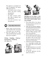 Preview for 15 page of Cuizimate RBSPROMIXER Instruction Manual