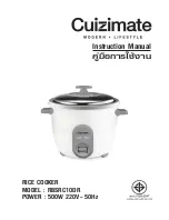 Cuizimate RBSRC10DR Instruction Manual предпросмотр