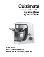 Предварительный просмотр 1 страницы Cuizimate RBSSTANDMIXER Instruction Manual