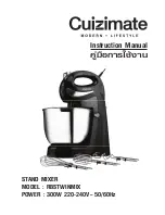 Cuizimate RBSTWINMIX Instruction Manual предпросмотр