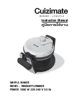 Preview for 1 page of Cuizimate RBSWAFFLEMAKER Instruction Manual