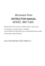 Предварительный просмотр 1 страницы Culina BM17LBS Instruction Manual