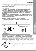 Предварительный просмотр 17 страницы Culina ICONCG60RF Instruction Manual