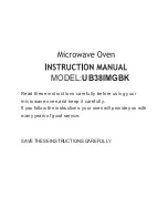 Culina UB38IMGBK Instruction Manual предпросмотр