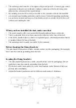 Предварительный просмотр 25 страницы Culina UBINDECO60PF Instruction Manual / Installation Manual