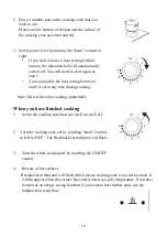 Предварительный просмотр 10 страницы Culina UBKCIND60BV Instruction Manual / Installation Manual