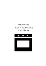 Culina UBOVFPN60 User Manual preview