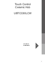 Предварительный просмотр 3 страницы Culina UBTCC60LCW User Manual