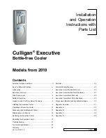 Preview for 3 page of Culligan 12-WL2200-CUL Installation, Operation And Servicing Instructions