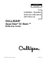 Culligan Aqua-Cleer CC Basic Installation & Operation Manual preview