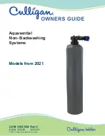 Culligan Aquasential 2021 Owner'S Manual preview