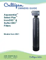 Culligan Aquasential Select Plus 10 Iron-OX5 Owner'S Manual preview