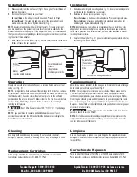 Preview for 2 page of Culligan FM-25 Installation And Operation Instructions