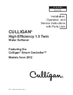 Preview for 1 page of Culligan HE-060 Installation, Operation And Service Instructions