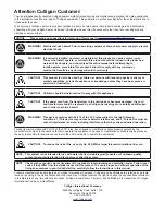 Preview for 2 page of Culligan HE-060 Installation, Operation And Service Instructions