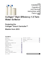 Preview for 3 page of Culligan HE-060 Installation, Operation And Service Instructions