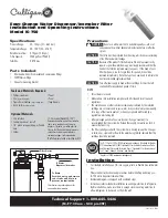 Preview for 1 page of Culligan IC-750 Installation And Operating Instructions