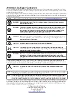 Preview for 2 page of Culligan M1 Series Installation, Operation And Service Instructions