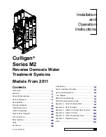 Предварительный просмотр 3 страницы Culligan M2 Series Installation, Operation And Service Instructions