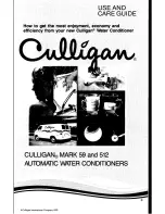 Culligan Mark 512 Use And Care Manual preview