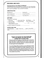 Preview for 19 page of Culligan Mark 512 Use And Care Manual