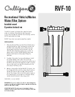 Culligan RVF-10 Installation And Operation Instructions preview