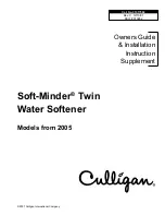 Culligan Soft-Minder 2005 Owner'S Manual preview