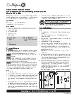 Предварительный просмотр 1 страницы Culligan US-600A Installation And Operating Instructions Manual