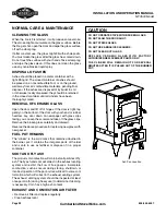 Cumberland Stove Works MF3500 Installation And Operation Manual preview