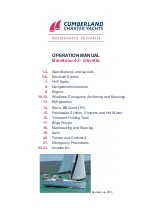 Preview for 1 page of Cumberland Beneteau 43-Olivetta Operation Manual