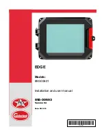 Предварительный просмотр 1 страницы Cumberland EDGE 890-00601 Installation And User Manual