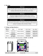 Preview for 5 page of Cumberland Evolution 1200 Series Owner'S Manual