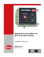 Cumberland Var-O-Matic Installation Instructions Manual preview