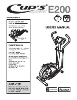 CUP?S X-POWER E200 User Manual preview