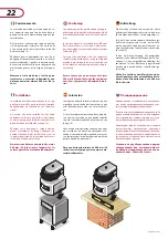 Preview for 22 page of Cuppone Pizzaform  PZF/45DS User And Installation Manual